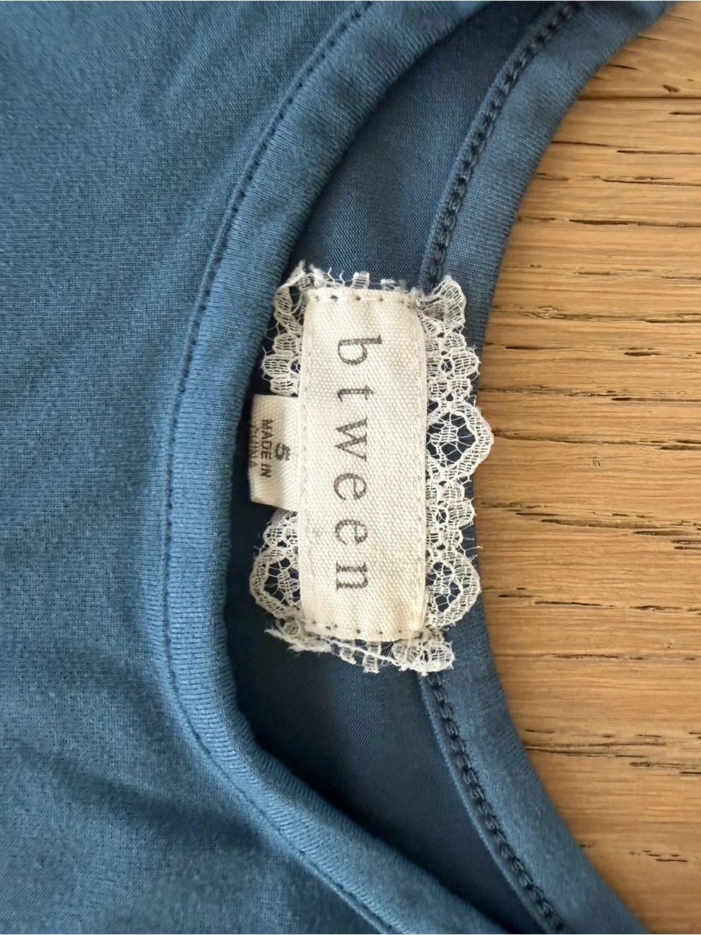 Btween Blue Floral Corduroy Flare Pants & Top Set Good Vibes Only Size 5